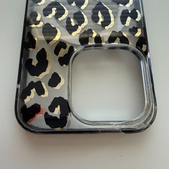 Kate Spade Case Apple iPhone 14 Pro Leopard Print Crossbody Faux Quilted Leather - Picture 9 of 16